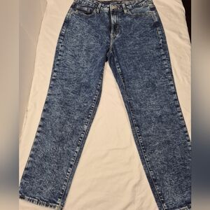 Women's Old Navy OG Straight High Rise Secret Smooth Pockets Size 10 Accid Wash